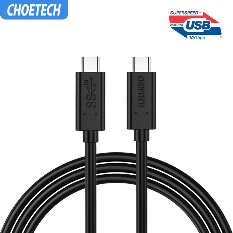 

CHOETECH USB 3.1 Type C to USB C Cable for Samsung S10 Note 9 60W PD 3A USB-C Fast Charger Cable for MacBook Pro Type-C Devices