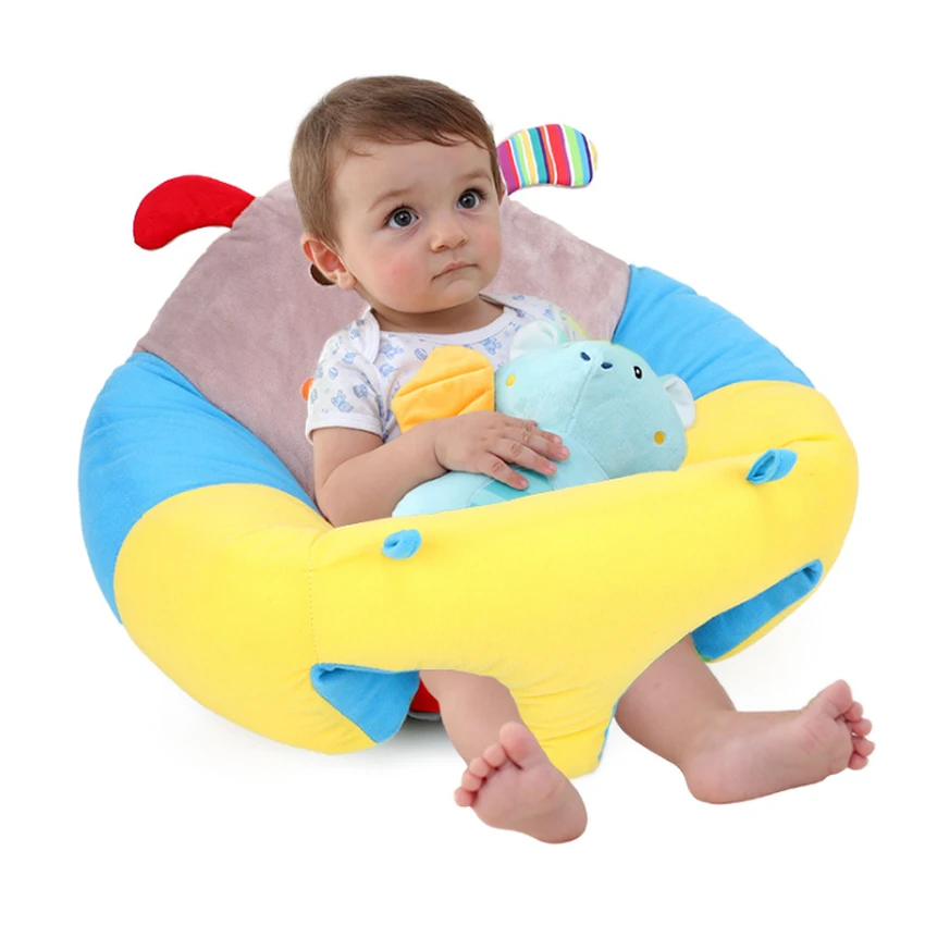 

2020 New Cute Cartoon Portable Seats Sofa Plush Support Chair Infant safety soft Chair Cushion baby room sat and played srats