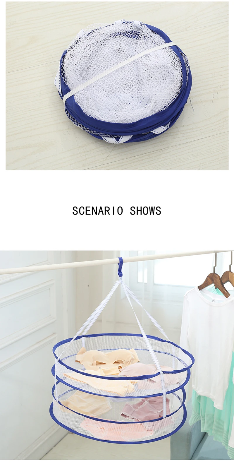 Clothes Basket Drying Net Flat Net Pocket Household Drying Socks,  Sweater Special Drying Rack Laundry Storage & Organization