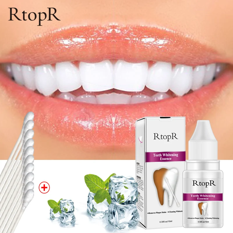 €4.35 50% de DESCUENTO|RtopR Blanqueamiento Dental polvo de esencia limpieza e higiene bucal suero elimina las manchas de placa Blanqueamiento Dental herramientas dentales pasta de dientes-in Blanqueamiento dental from Belleza y salud on AliExpress 