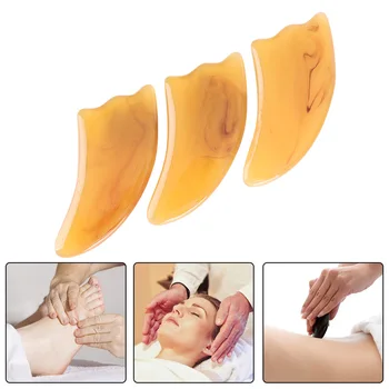 

Natural Resin Guasha Board Scraching Face Eyes Body Scraping SPA Massage Tool Health Care Guasha Scraper Slimming Massager Tools