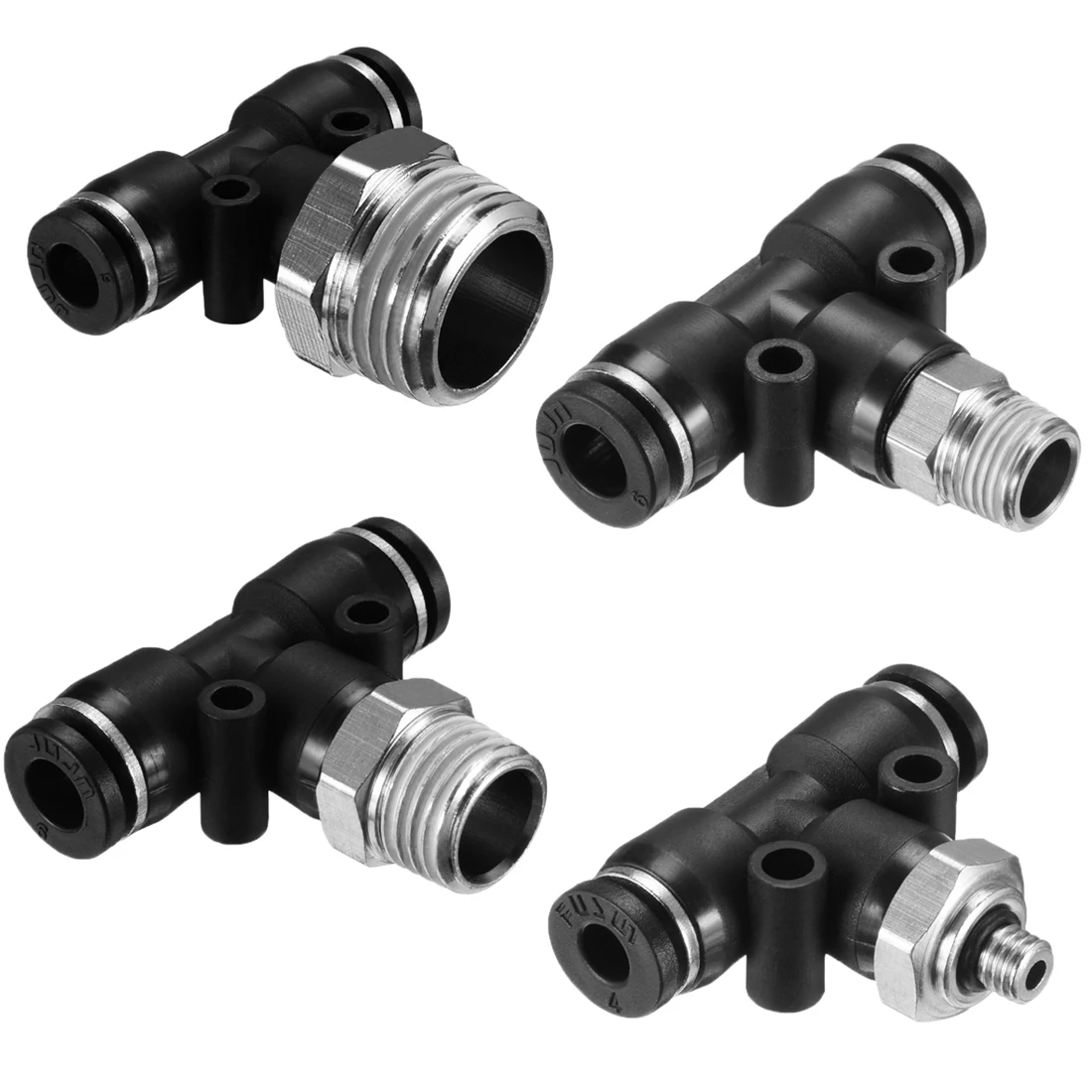 

uxcell Push To Connect Fittings T Type Thread Tee G Male Have Flexibility Abrasion Resistance Light Weight 2/5/8/10pcs