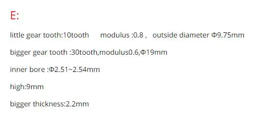 1pcs 0.5M Double Layer Gear Module 0.5/0.6 + 0.5/0.6 Tooth metal Gears Transmission Unit Accessories transmission gear