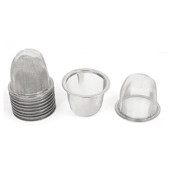 

New Stainless Steel Home Mesh Tea Infuser Strainer Basket 62mm Dia 5 Pcs