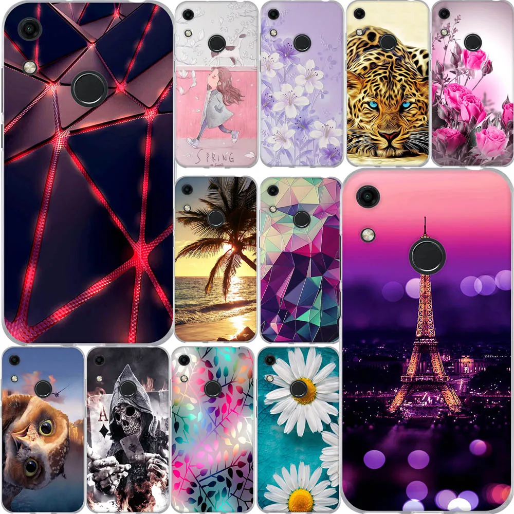Чехол для телефона Huawei Honor 8A чехол Y6 2019 силиконовый с 3D принтом чехлы Y 6 Prime