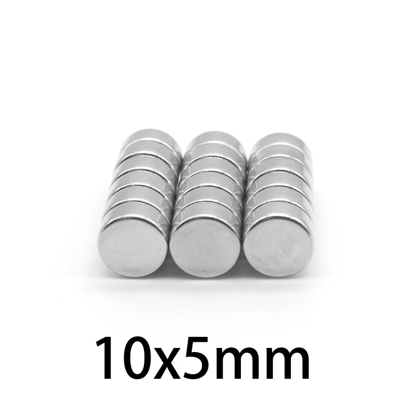 10-200 pcs 10×5 mm Powerful Neodymium Disc Magnets 10mmx5mm Search Diameter Magnet 10x5mm Round Magnets 10*5mm