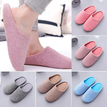 

New Winter Cotton Home Slippers Cute Indoor Furry Slipper Plush Fluffy Slippers Slippers Warm Soft Bottom Home Shoes Women
