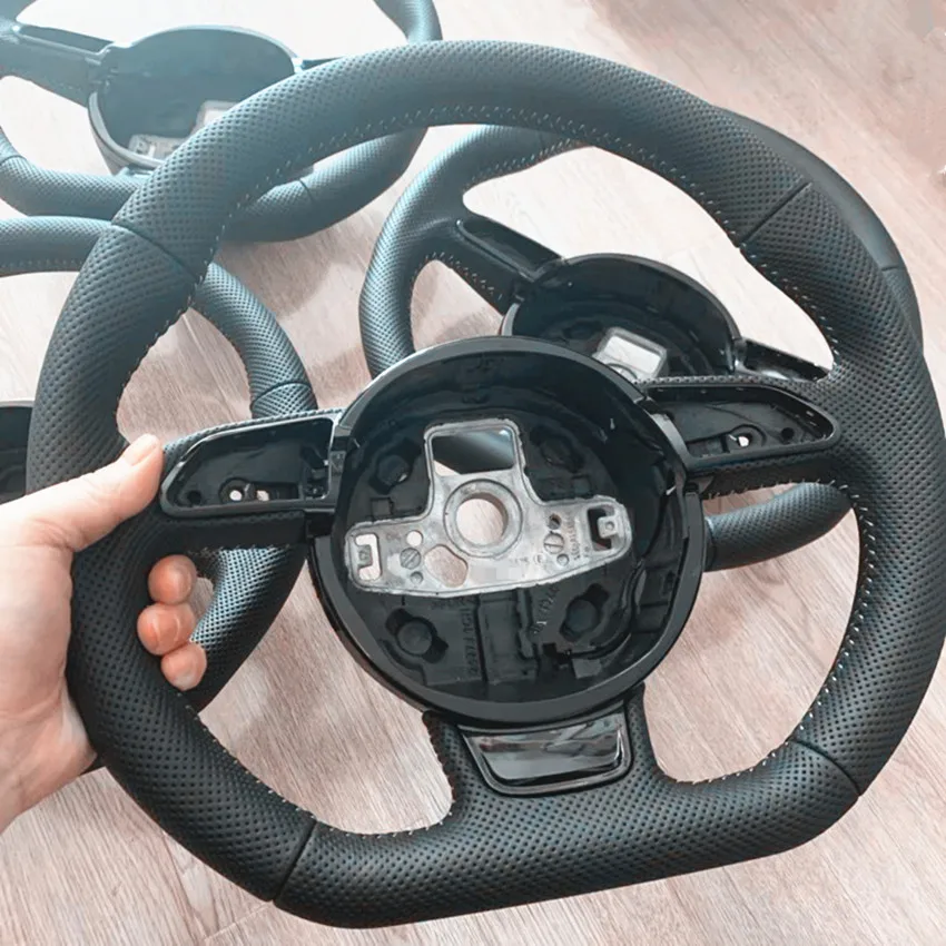 Спортивная перфорированная руль для A3 A4 A5 A6 A7 Q3 Q5 Q7 полностью перфорированные