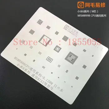 

MI1 For xiaomi 6/MIX2 For MSM8998 CPU/RAM PM8998 PMI8998 WIFI AUDIO POWER Chip BGA Stencil IC Solder Reballing Tin Heating
