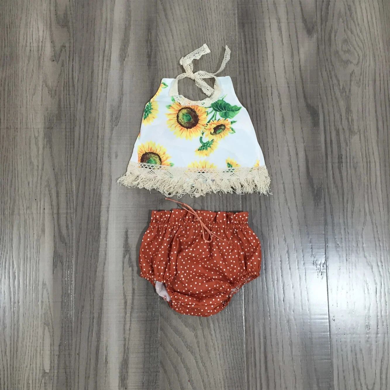 Girlymax Летний комбинезон для маленьких девочек 2 шт. раздел-одежда одежда младенцев