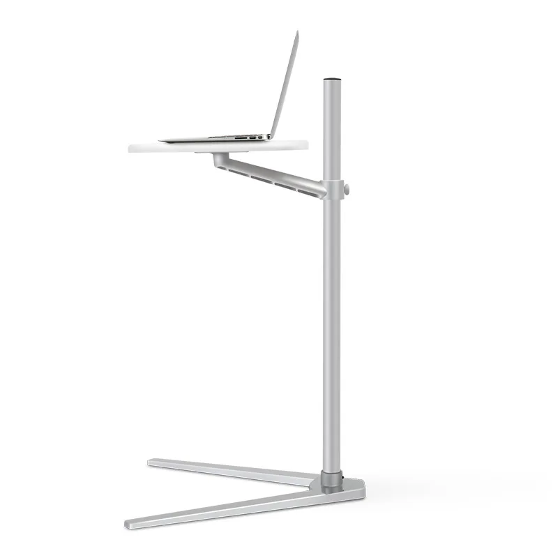 Movable UP-8T Aluminum 7-20 inch Laptop Floor Stand Height Adjustable bedside Lapdesk Sofa Desk for Tablet PC Notebook MJ1103