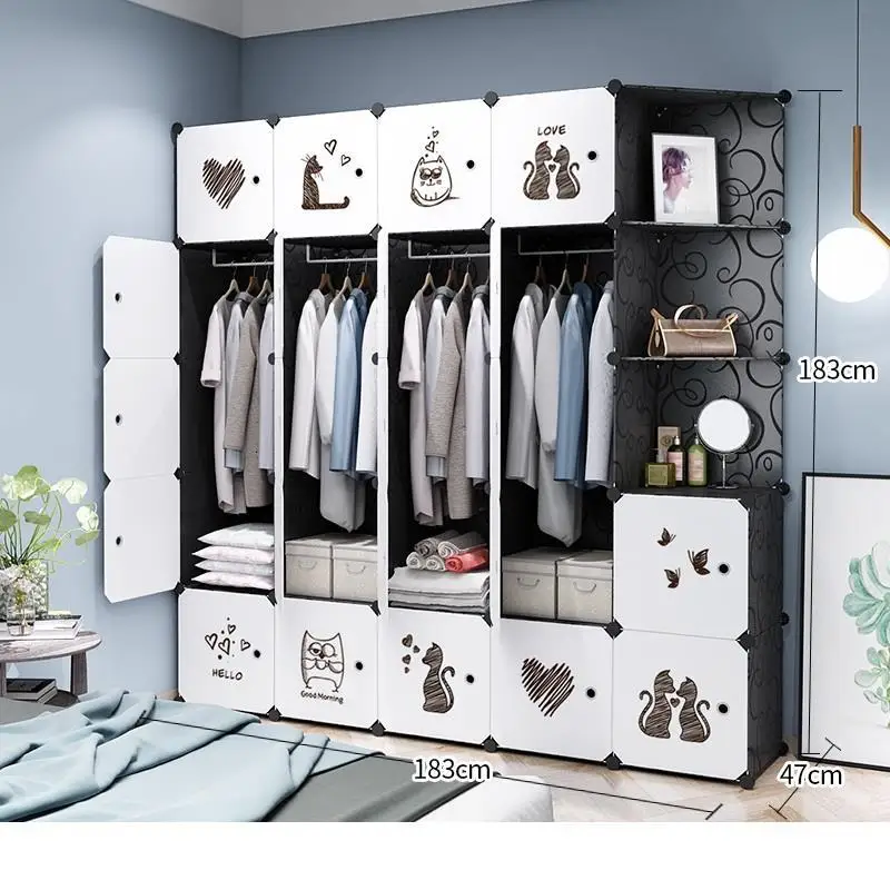 MODEL U Gabinete Almacenamiento Mobile Per La Casa Ropero Armario шкаф мебель для спальни шкаф Mueble De Dormitorio гардероб - Цвет: MODEL U
