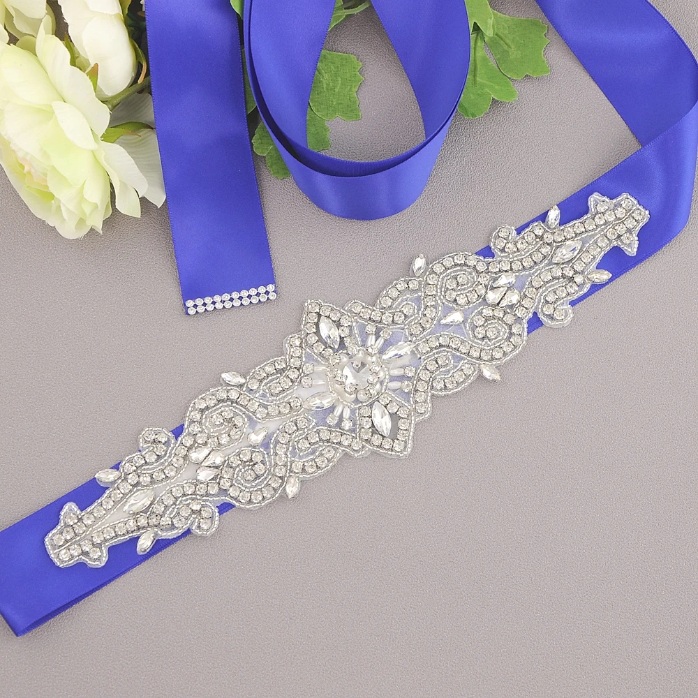 royal blue S26 свадебные пояса - Цвет: royal blue
