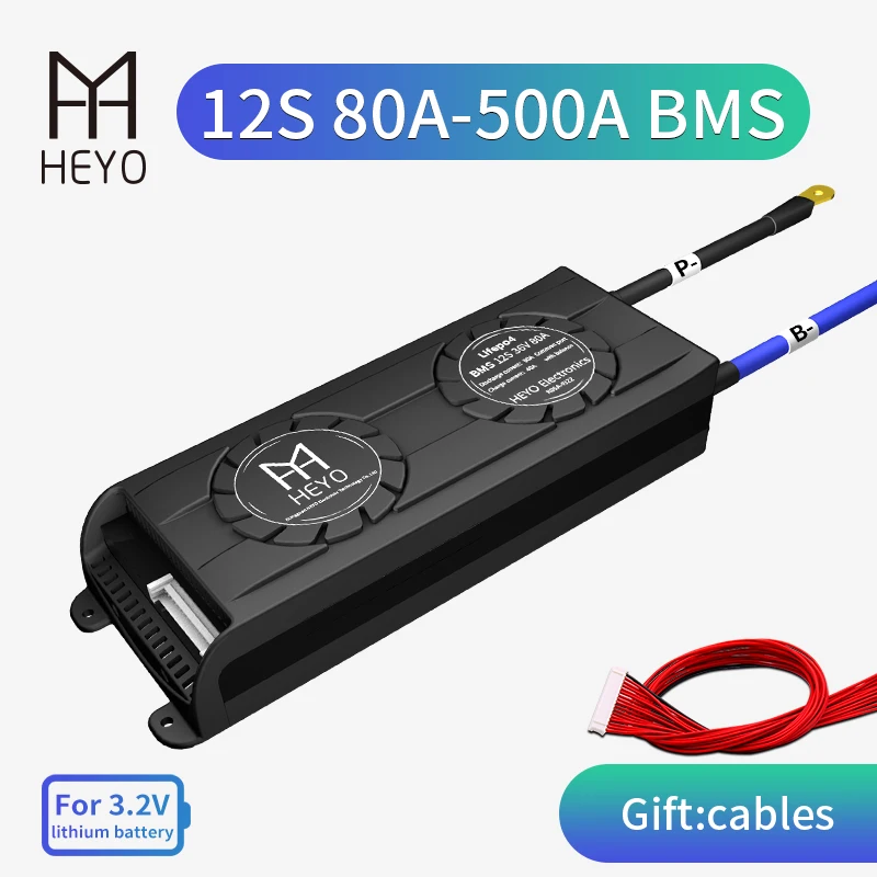 HEYO 3 2 V LiFePo4 Lipo 12S 36V 80A 150A 200A 18650 LFP литиевая батарея Защитная плата BMS с небольшим