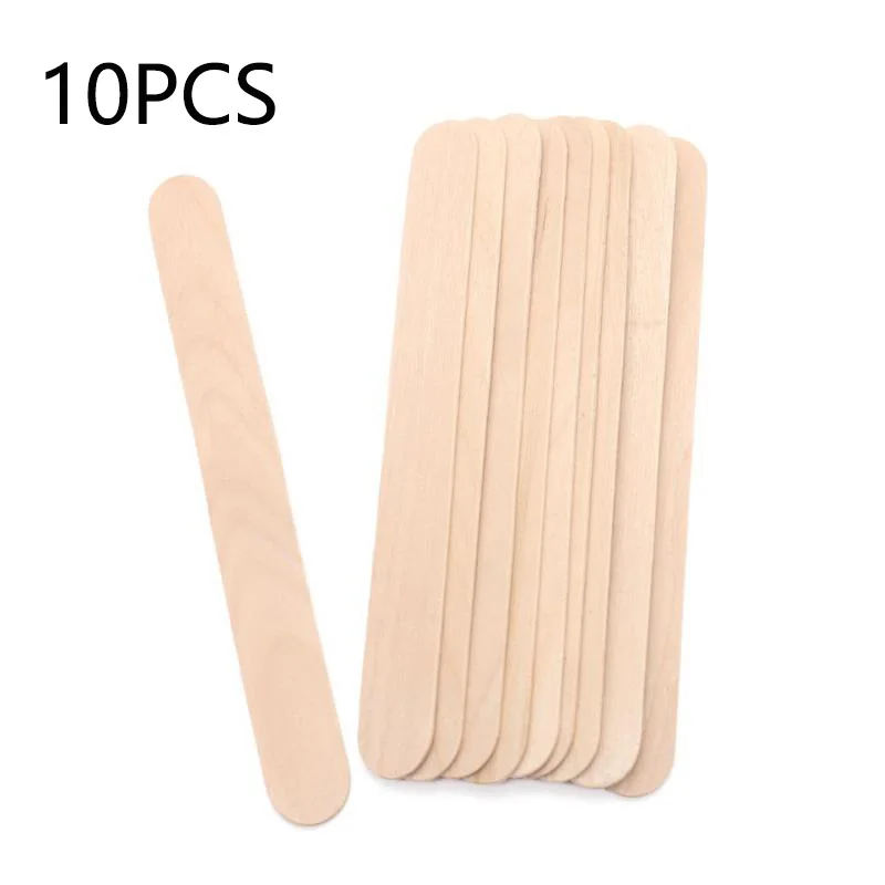 10/50/100 pcs Disposable Wood Tongue Depressor Waxing Stick for Waxing Spatula Tongue Depressor Disposable Bamboo Sticks Kit - Цвет: Золотой