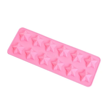 

Household 12-grids Silicon Pentagram Shape Handmade Chocolate Mold Portable Unique Soap Making Tool Cake Mold For Home Kitchen