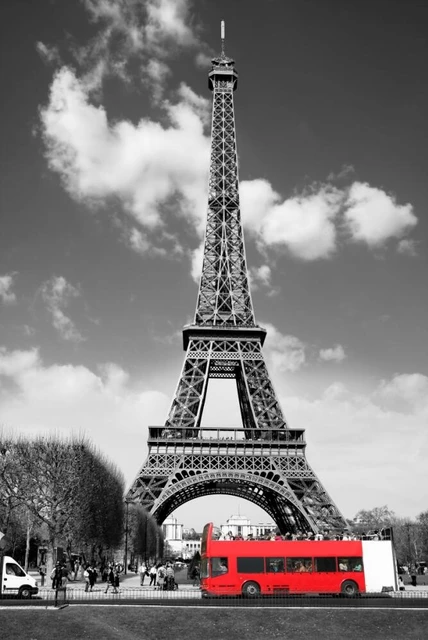 Modern City Landscape Canvas Painting Landscape of The Eiffel Tower In Paris Poster Wall Picture for Living Room Home Decor DM040-2
