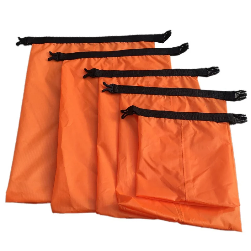 5pcs Outdoor Waterproof Swimming Dry Bag Beach Buckled Storage Sack Camping Drifting Snorkeling Bags With Adjustable Strap Hook 3