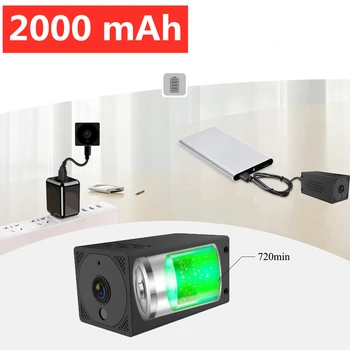 

2000 mAh wifi Mini Camera 1080P Night Vision Magnetic Action Camera Wireless IP Remote Built-in Battery go pro Cam Baby Monitor