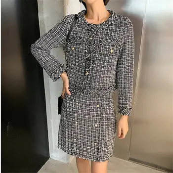 

Alien Kitty New Stylish Suits Elegant Office Ladies Gentle Blazers+Hot Sexy All Match Women Mini Skirts Feminine Two Pieces Sets