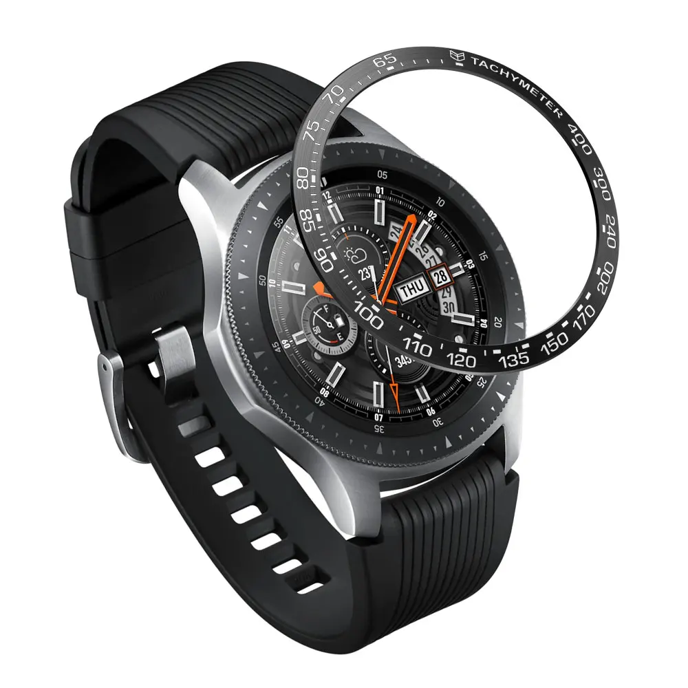 Чехол с металлическим ободком и кольцом для samsung Galaxy Watch 46 мм/42 мм, Стильный чехол с Ringke рамкой, защитный чехол для samsung gear S2 S3 - Цвет: B1