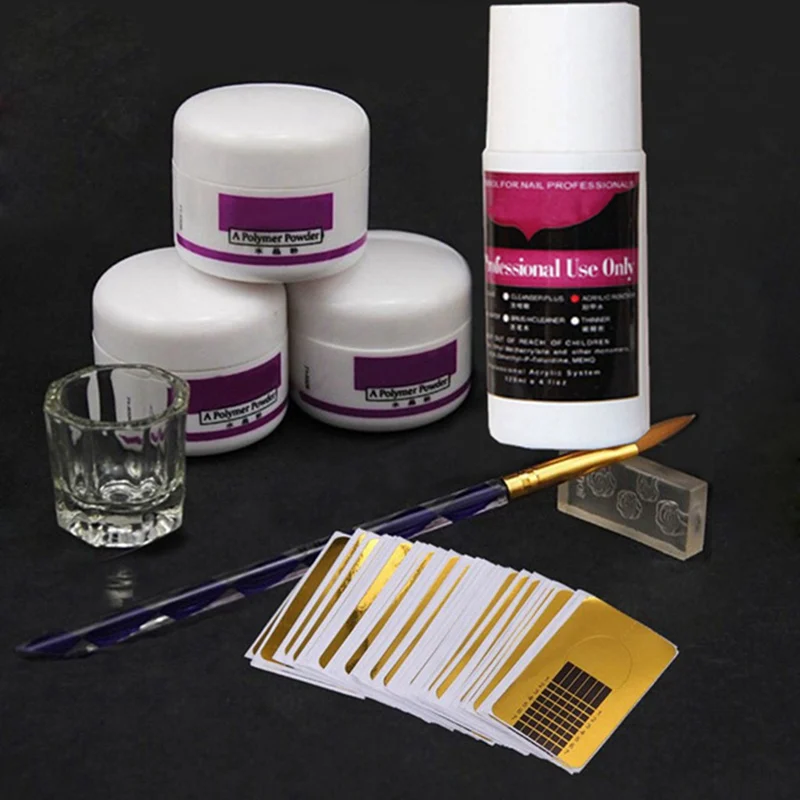 Набор акриловых маникюрных кистей 8 шт./компл.|Акриловые порошки и жидкости| |