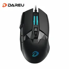 DAREU EM945 PMW3389 Sensor Gaming Mouse 16000DPI 440IPS KBS button Wired Mice with OLED Screen & DIY Side button For FPS Gamer