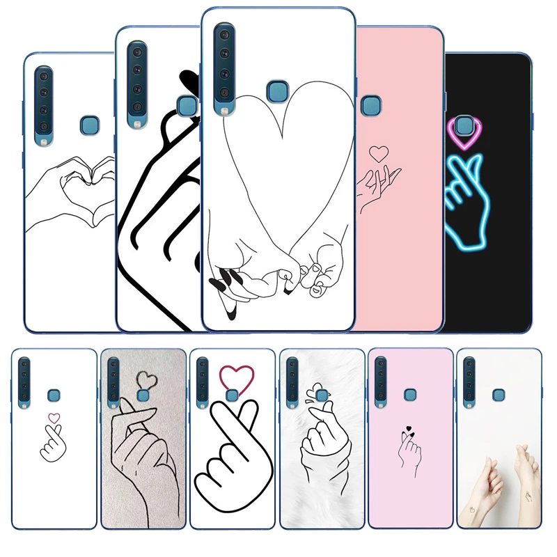 Love On The Finger Kpop чехол для телефона с сердцем Samsung A3 A5 A6 A7 A8 A9 2016 2017 2018 A10 A20 A40 A50 A70 A80 Pro