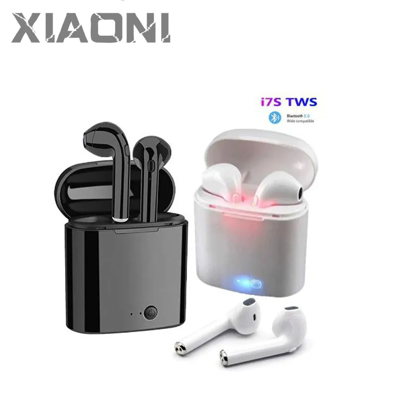 Беспроводные наушники i7s TWS Bluetooth Air Спортивная гарнитура громкой связи с зарядным