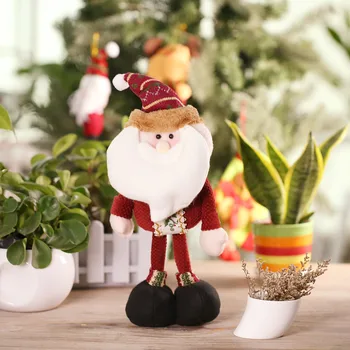 

New Festnight Lovely Christmas Toy Delicate Adorable Standing Santa Clause Reindeer Snowman Doll Favor Gift Christmas Decoration
