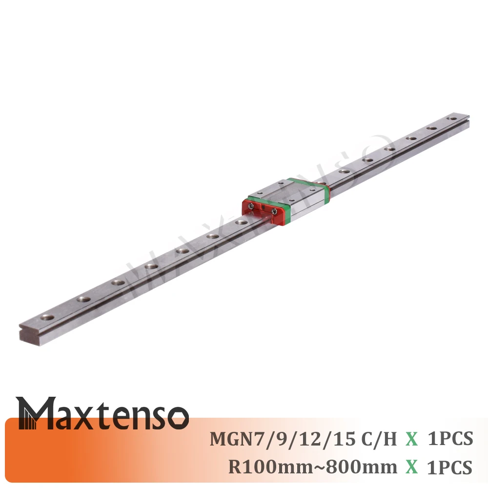 

MAXTENSO MGN MGW линейная направляющая MGN7 MGN9 MGN12 MGN15 каретки 300 350 400 450 500 600 800 мм миниатюрный ЧПУ 3D-принтер высокая точность