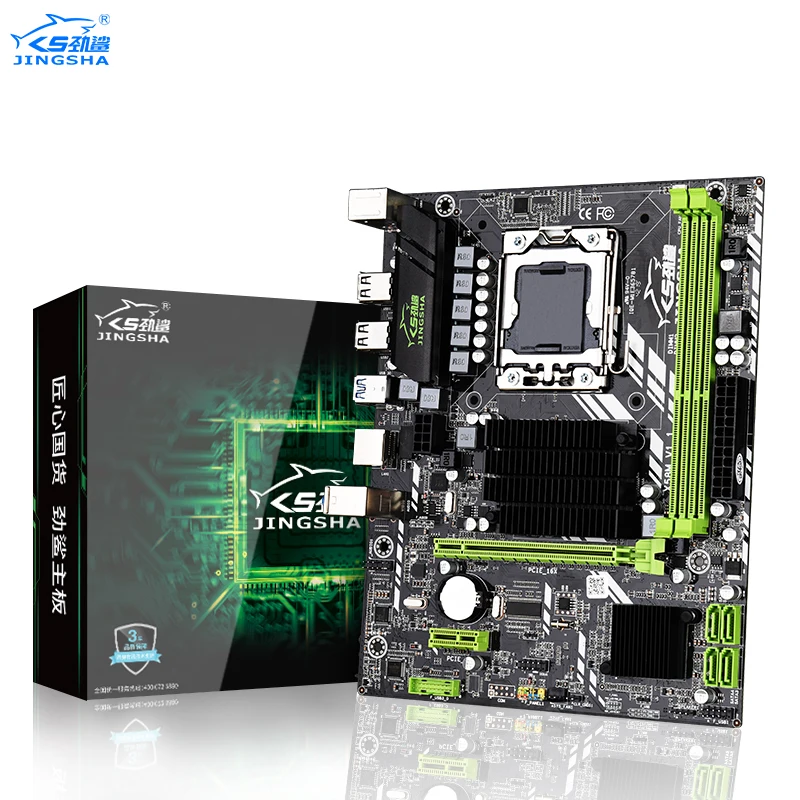 

Jingsha X58 Motherboard DDR3 LGA 1366 M-ATX for desktop Support AMD RX series with USB 3.0