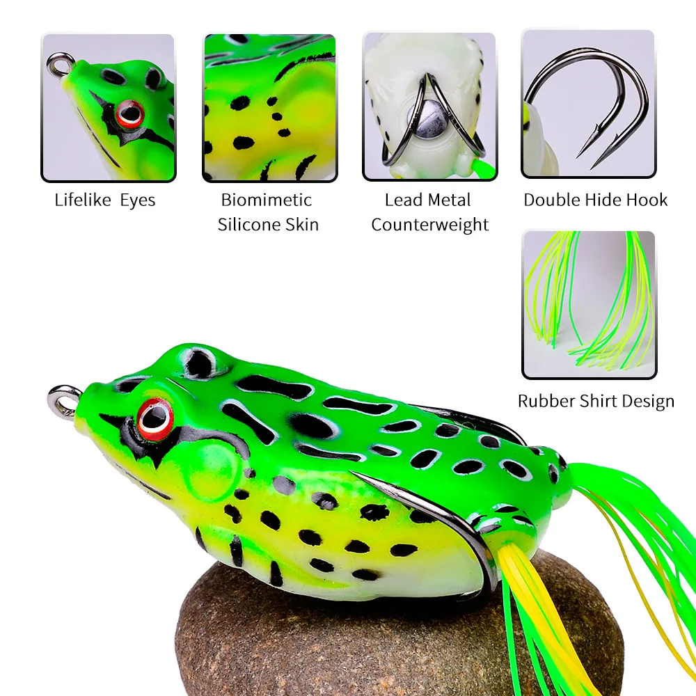 Wobbler bait Frog Silicone Bait Fishing Soft Lure 5g-17.5g Top Water  Artificial Ray Frog fishing Artificial Wobblers Kill Bait - AliExpress