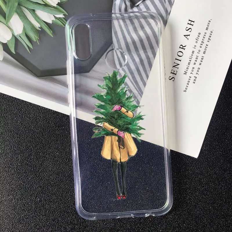 С Новым Годом Веселый Чехол для телефона с рождественским рисунком для huawei p30 p10 p20 lite mate 20 p30 p20 PRO Чехол для samsung A30 A5 S10 E S6 - Цвет: TPU A2096-pink