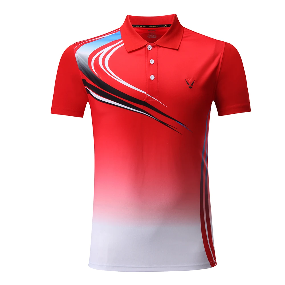 Men-Women-Child Tennis T Shirts,Turn-Down Collar Quick Dry Tennis T Shirt,Badminton Clothes ,Boys Sport Kit Table Tee Shirt 3862