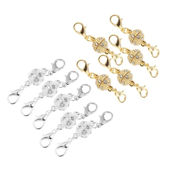 

10pcs 8mm Lobster Magnetic Clasp Hook Converter Jewelry Repair Design Craft