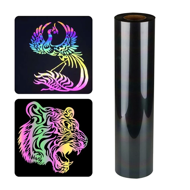 25X20cmReflective Heat Transfer Vinyl Rainbow Reflective HTV