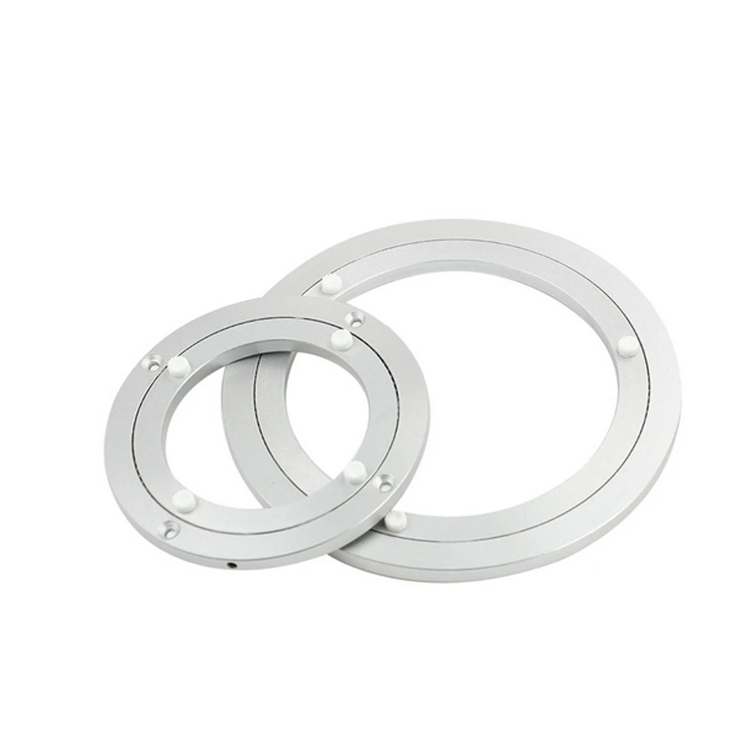 Bearing Swivel Plate Silver White Dining Table Base Rotating Aluminium Turntables Bearing Swivel Plate Silver White Dining Table Base Rotating Aluminium Turntables