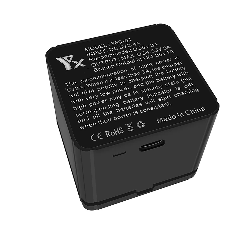 Зарядное устройство и коробка для хранения для аккумуляторов Insta360 ONE X быстрое зарядное устройство Insta360 ONE X аксессуары для аккумуляторов