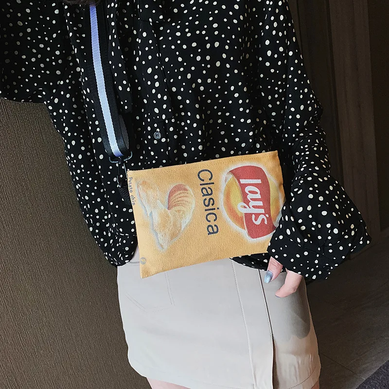 

G03ins Super Fire New Arrival Bag Women's 2019 Spring Korean-style Cool Versatile Shoulder Bag Casual Canvas Oblique