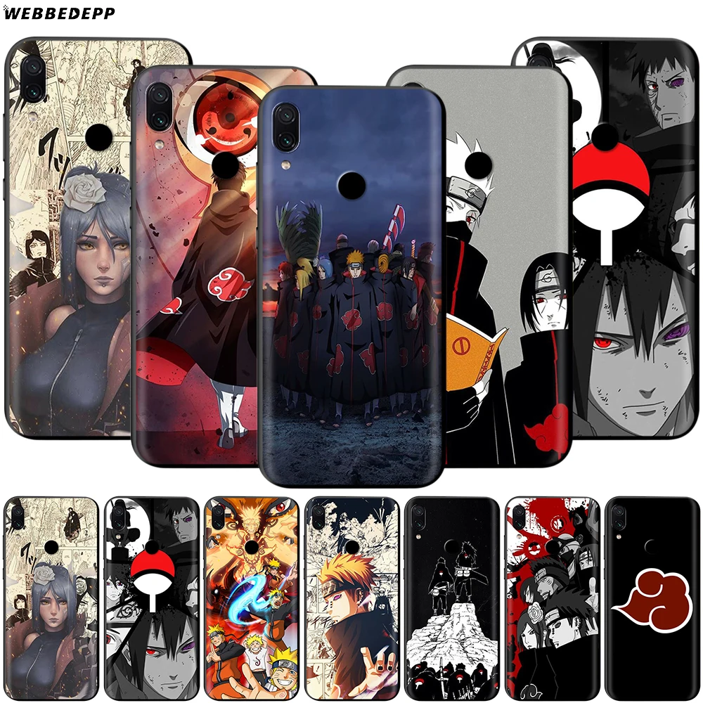 Чехол с логотипом Akatsuki Naruto для Xiaomi Redmi 4A 4X 5 5A 6 6A 7 7A S2 Note Go K20 Pro Plus Prime 8T|Бамперы| |