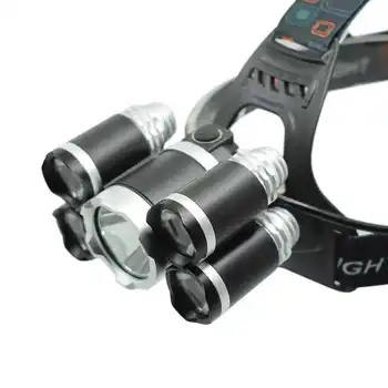 

10000LM 4 Modes Flashlight Forehead 1*T6+4*XPE LED Headlamp Rechargeable Head Light Waterproof 18650 Led Head Torch Lamp