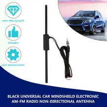 

Black Universal Car Windshield Electronic AM-FM Radio Non-Directional Antenna Auto Vehicle Car Accessories Plastic