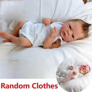 

Upgraded Version 43cm Silicone Simulation doll Reborn Real Sleeping House Baby Play Toy Girl Alive Doll Like Bedtime T4F1