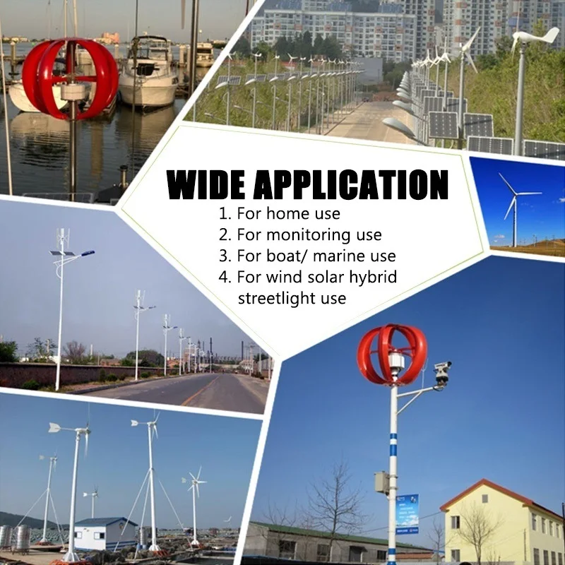 1000W ветряной генератор переменного тока 12 V/24 V 5 лезвий ветровой Мощность магнит турбин с контроллером с вертикальной осью для дома кемпинг фонарь