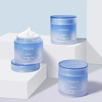 

2019 Nourishing Skin Smooth Fine Lines Brighten Skin Color Facial Mask Night Repair Sleep Mask Moisturizing