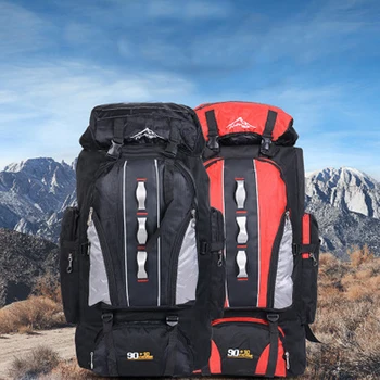 100L Large Capacity Outdoor Sports Backpack Men and Women Travel Bag Hiking Camping Climbing Fishing Bags waterproof Backpacks 5