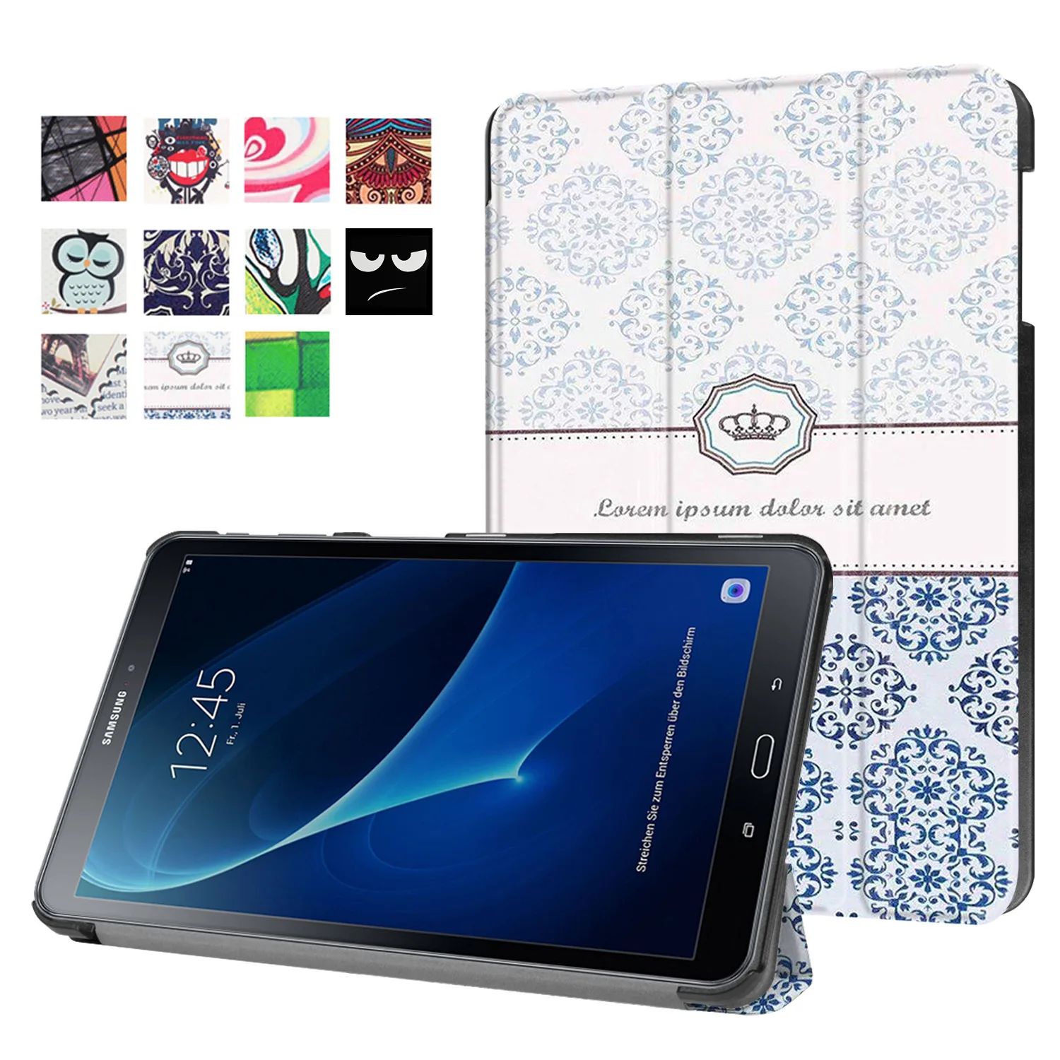 Подходит для samsung TAB A 10,1 T580N плоский защитный чехол T585C 30% цветной кожаный чехол против падения