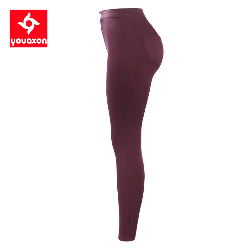 burgundy jeans for women