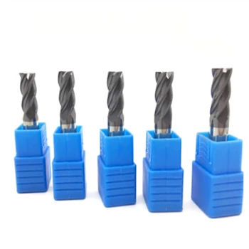 

5PCS HRC45 4 Flute 8Mm Solid Carbide Endmill 60Mm Long Side Milling Slotting Profiling Face Mill